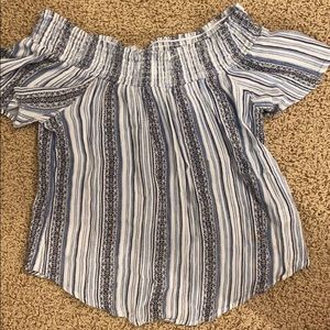 off the shoulder with sleeves